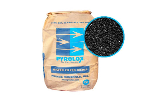 Pyrolox filtrační hmota na železo a mangan | 13,6 l/25 kg/pytel